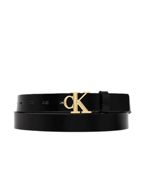 Cintura nera in pelle Calvin Klein | LV04K7017GUB1